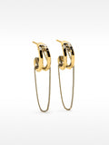 Aros Efecto Doble Con Cadena