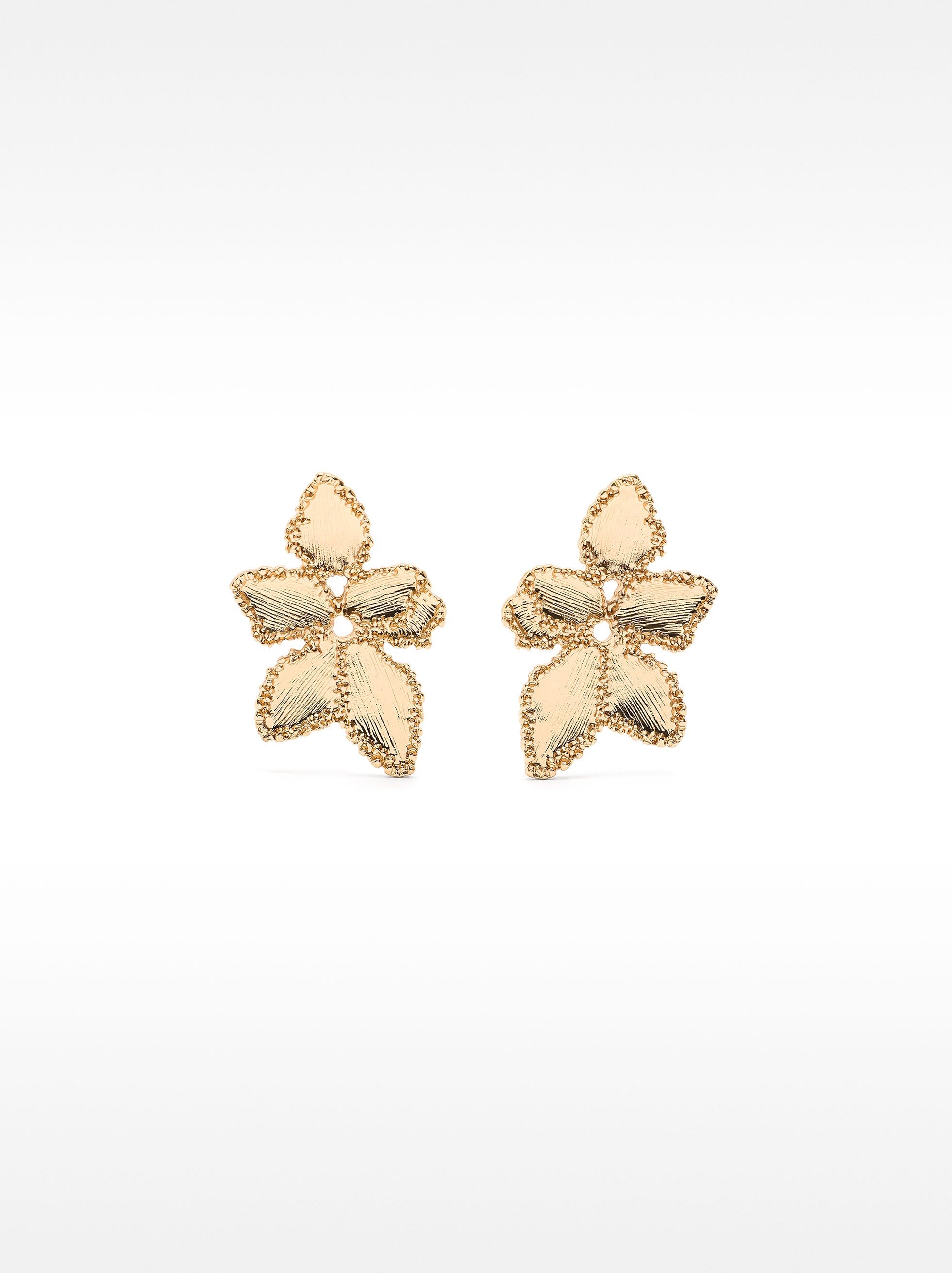 Pendientes Flor Con Textura