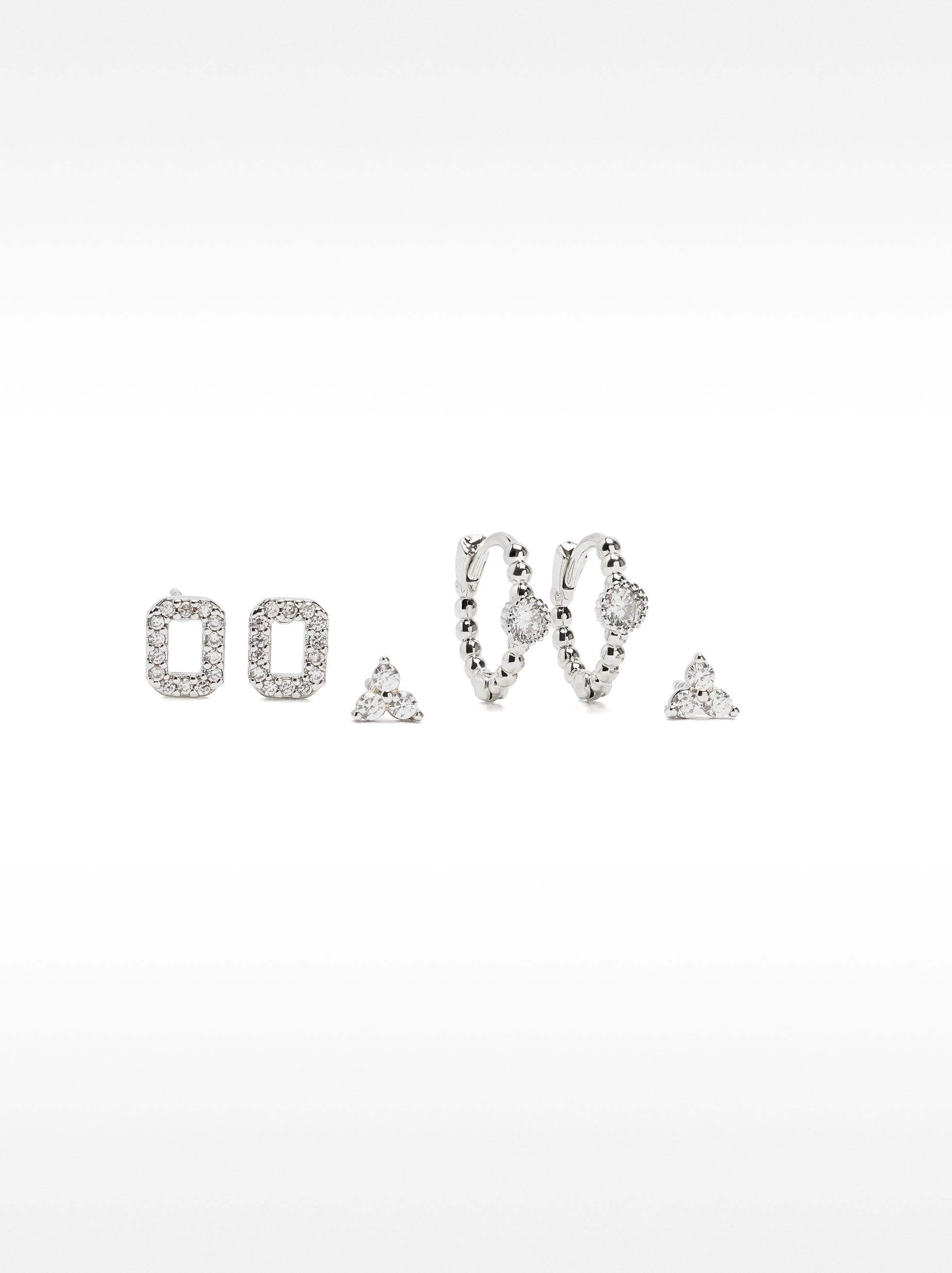 Set De Pendientes Con Circonitas