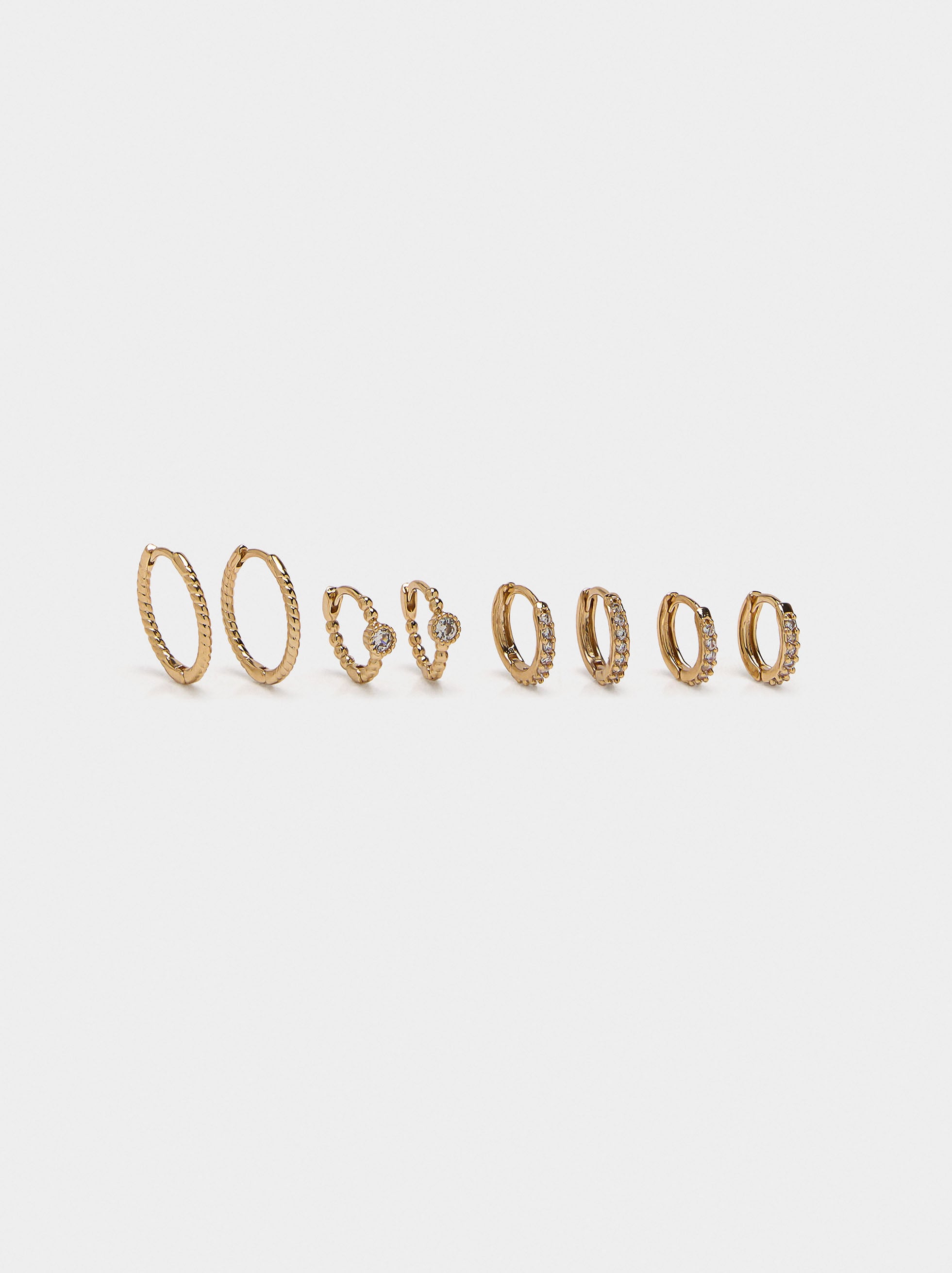 Set De Aros Con Circonitas