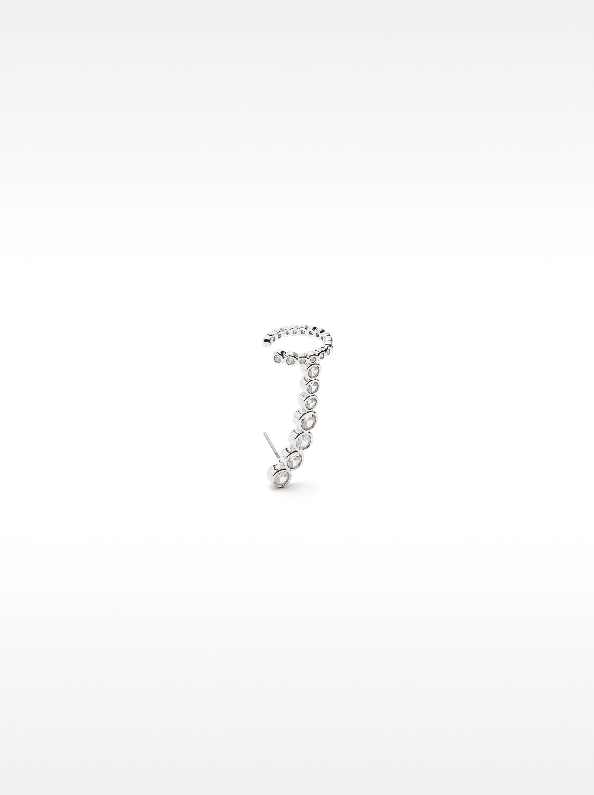 Pendientes Earjacket Con Circonitas