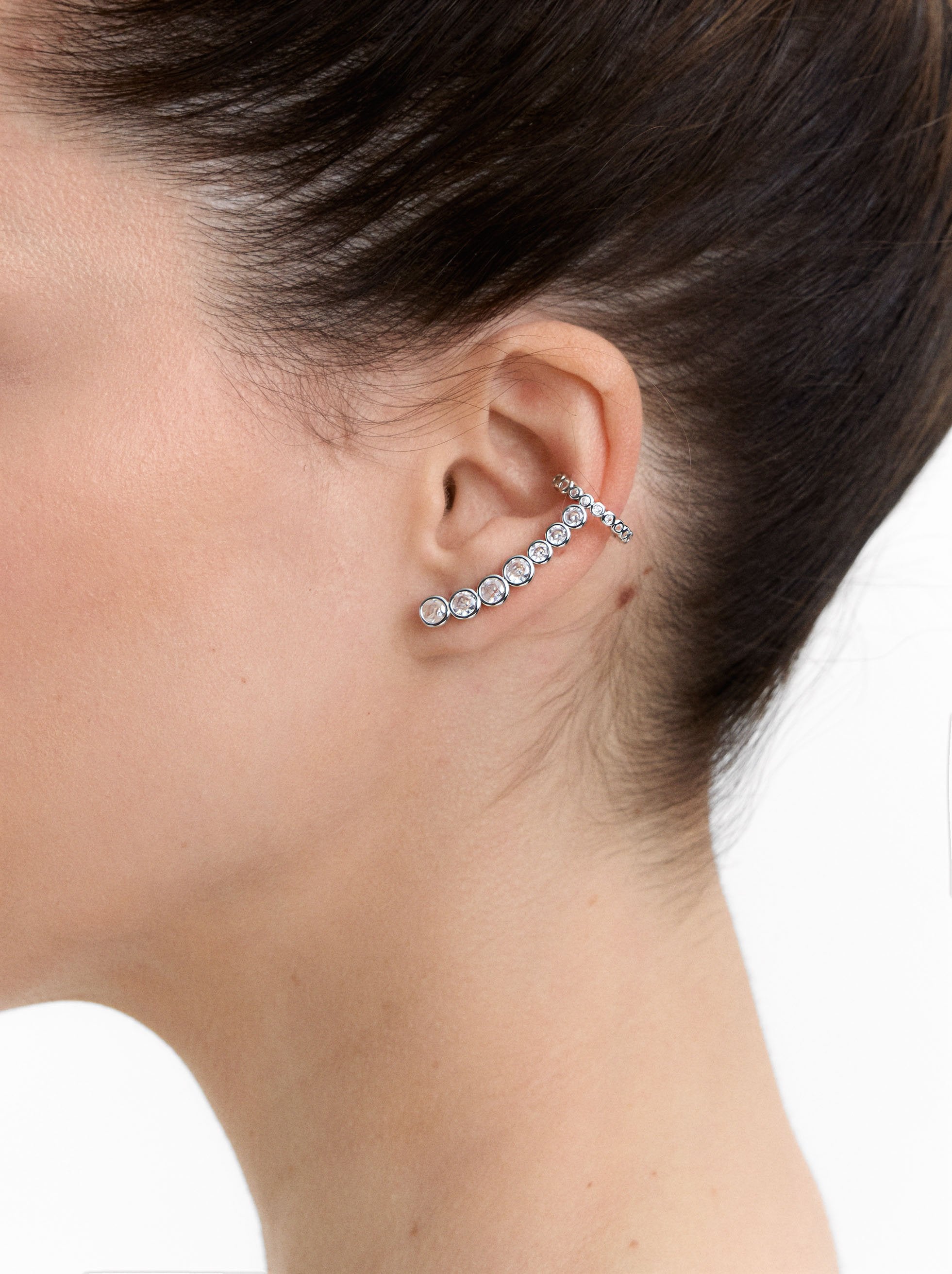 Pendientes Earjacket Con Circonitas