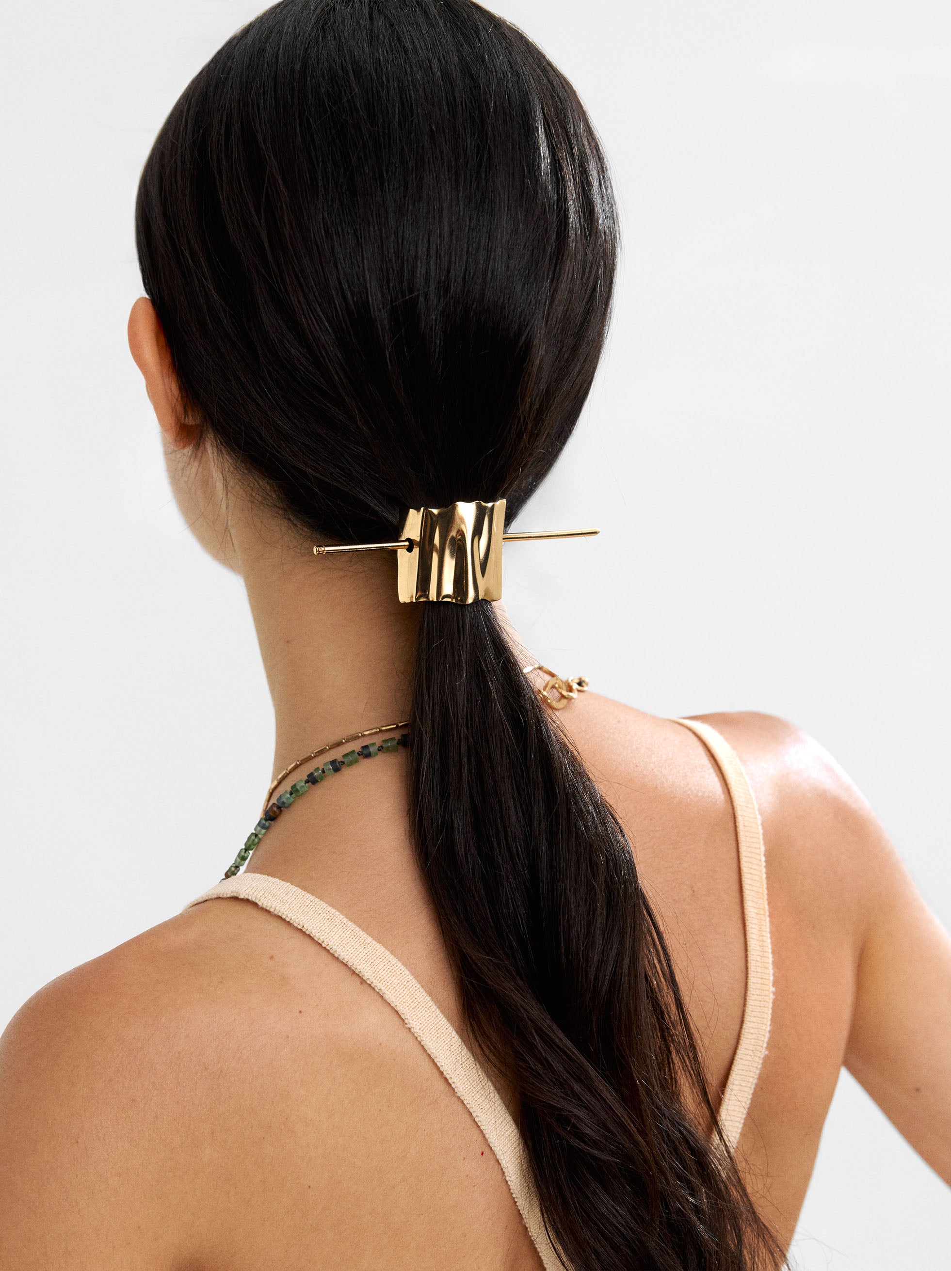 Pasador Metálico De Cabello Con Varilla