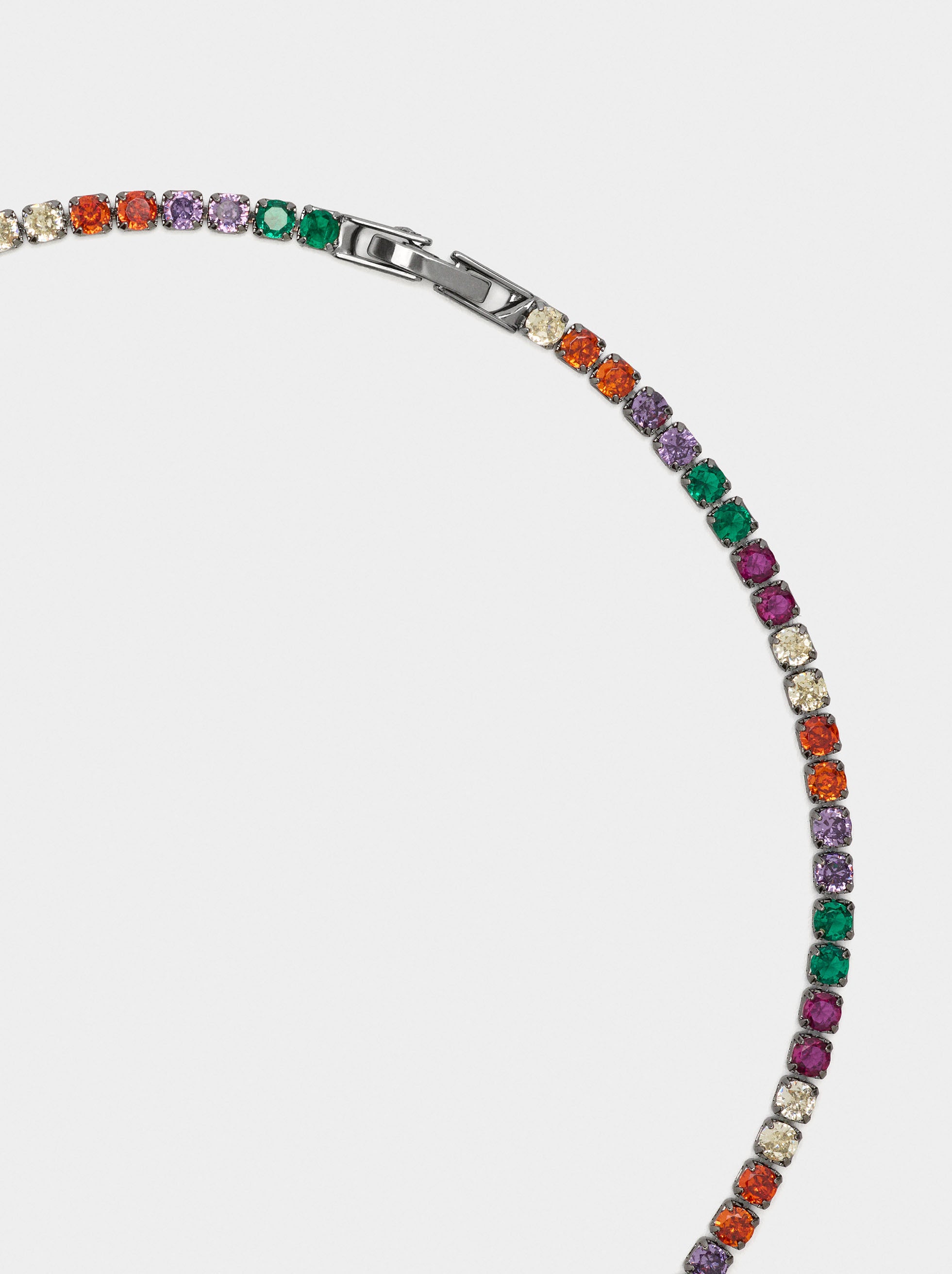 Set Collar Y Pulsera Con Circonitas