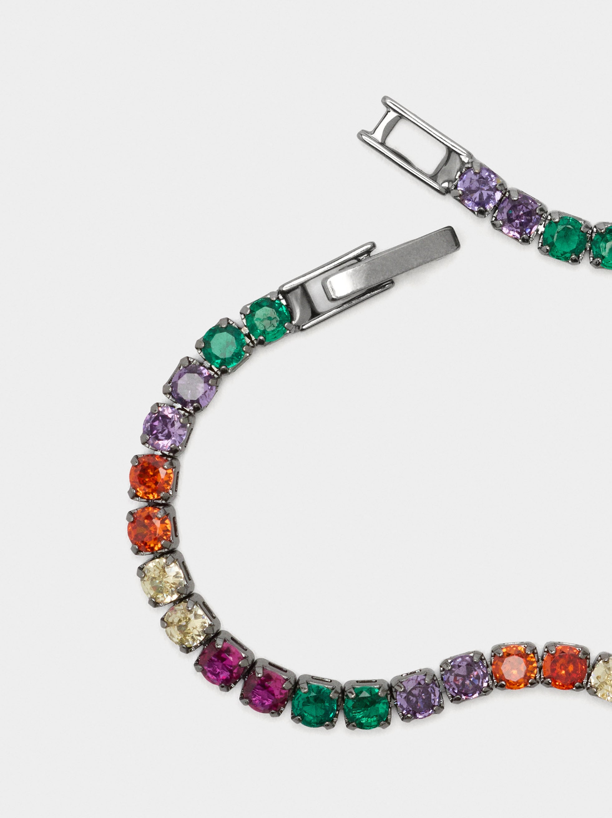 Set Collar Y Pulsera Con Circonitas