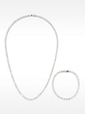 Set De Collar Y Pulsera Con Circonitas