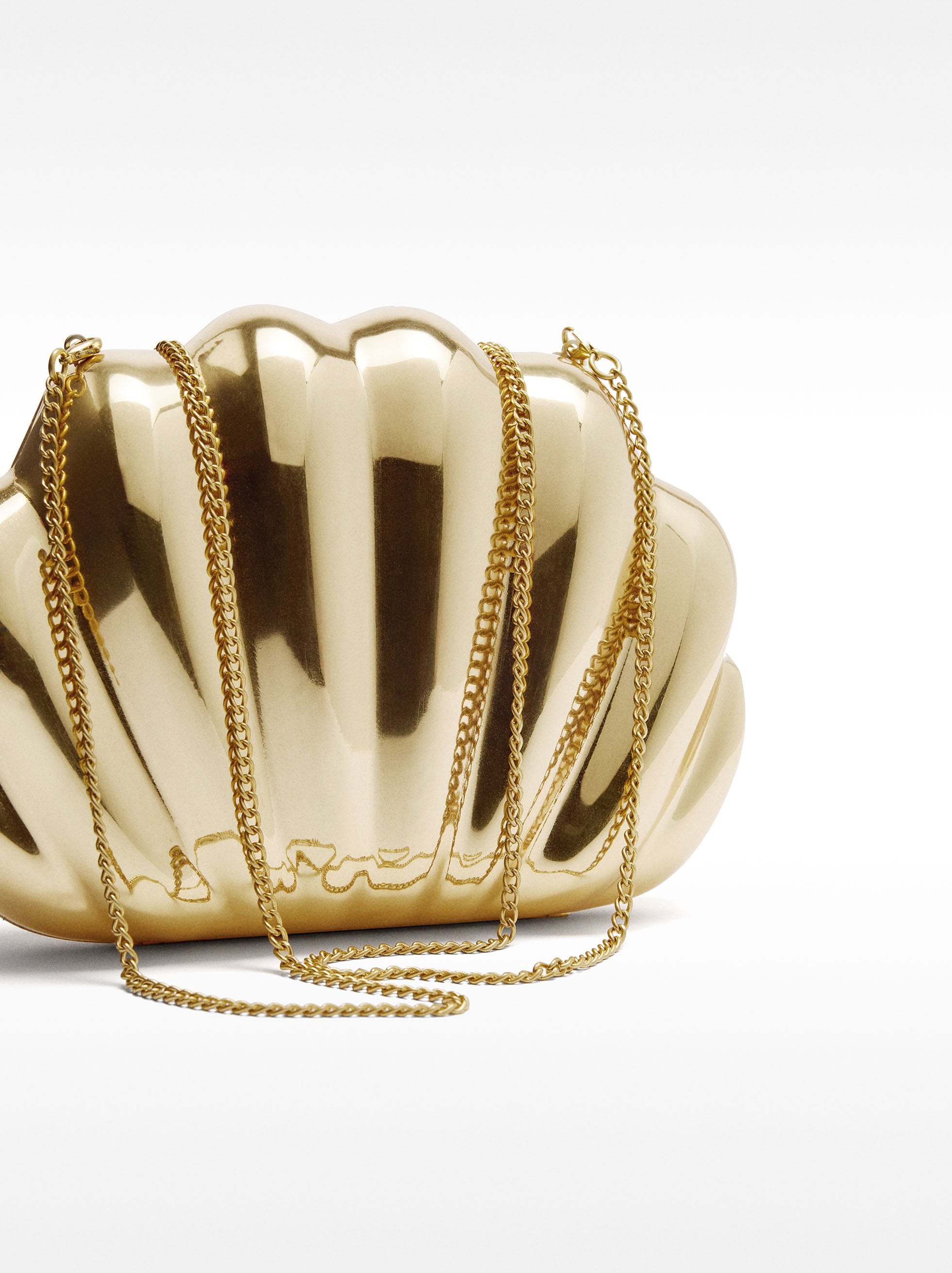 Clutch De Fiesta Metálico Ostra
