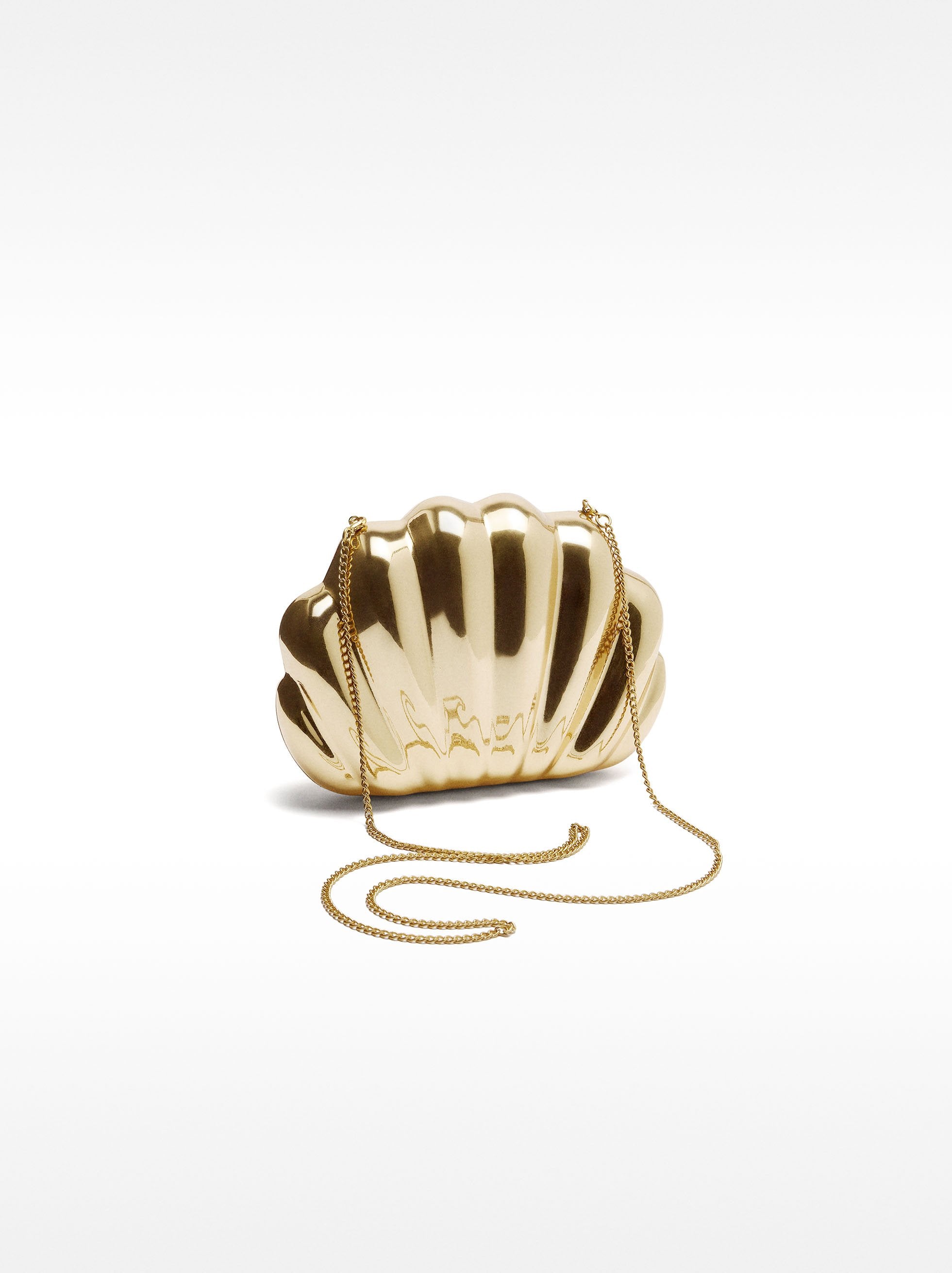 Clutch De Fiesta Metálico Ostra