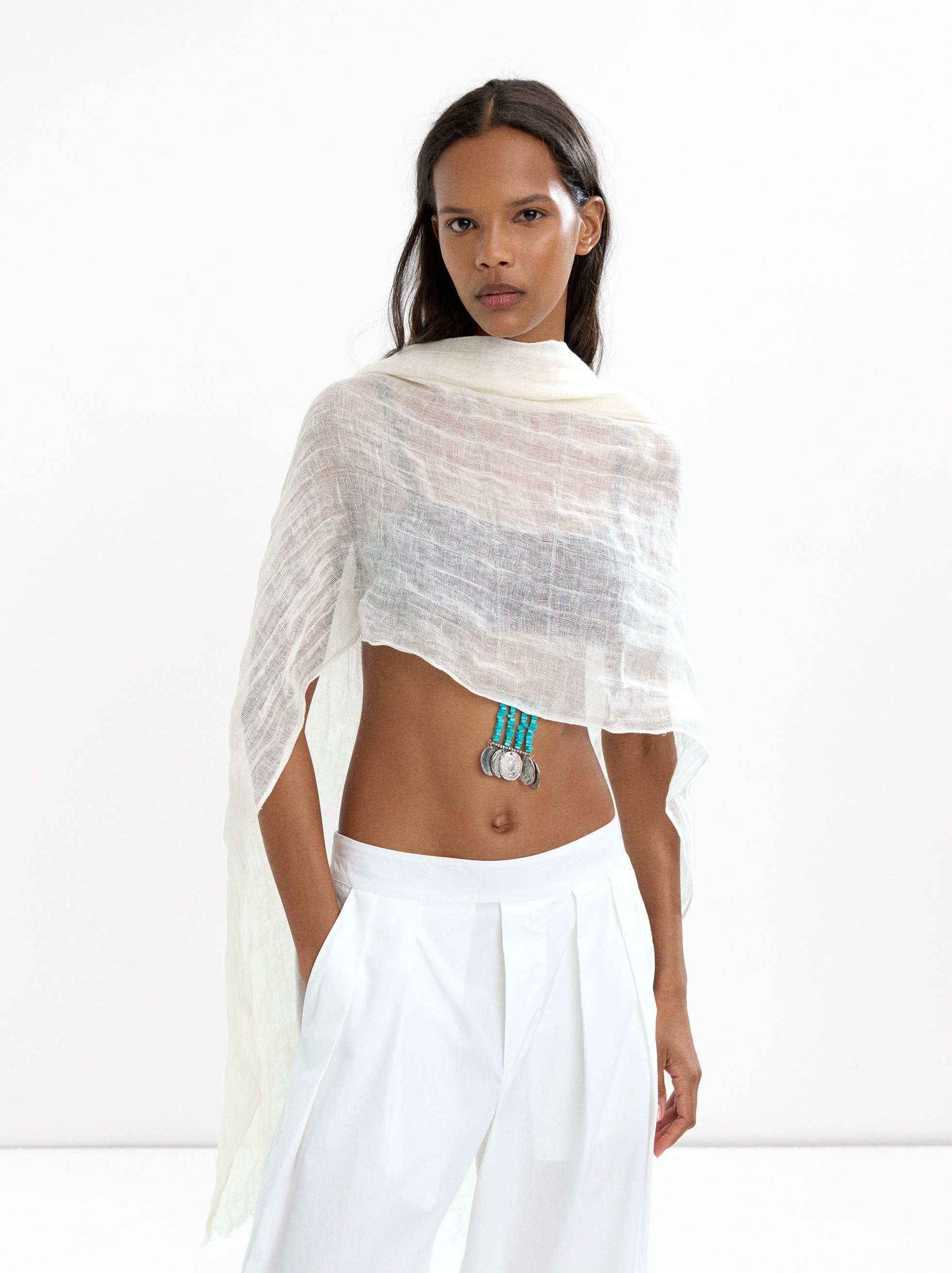 Pashmina 100% Lino