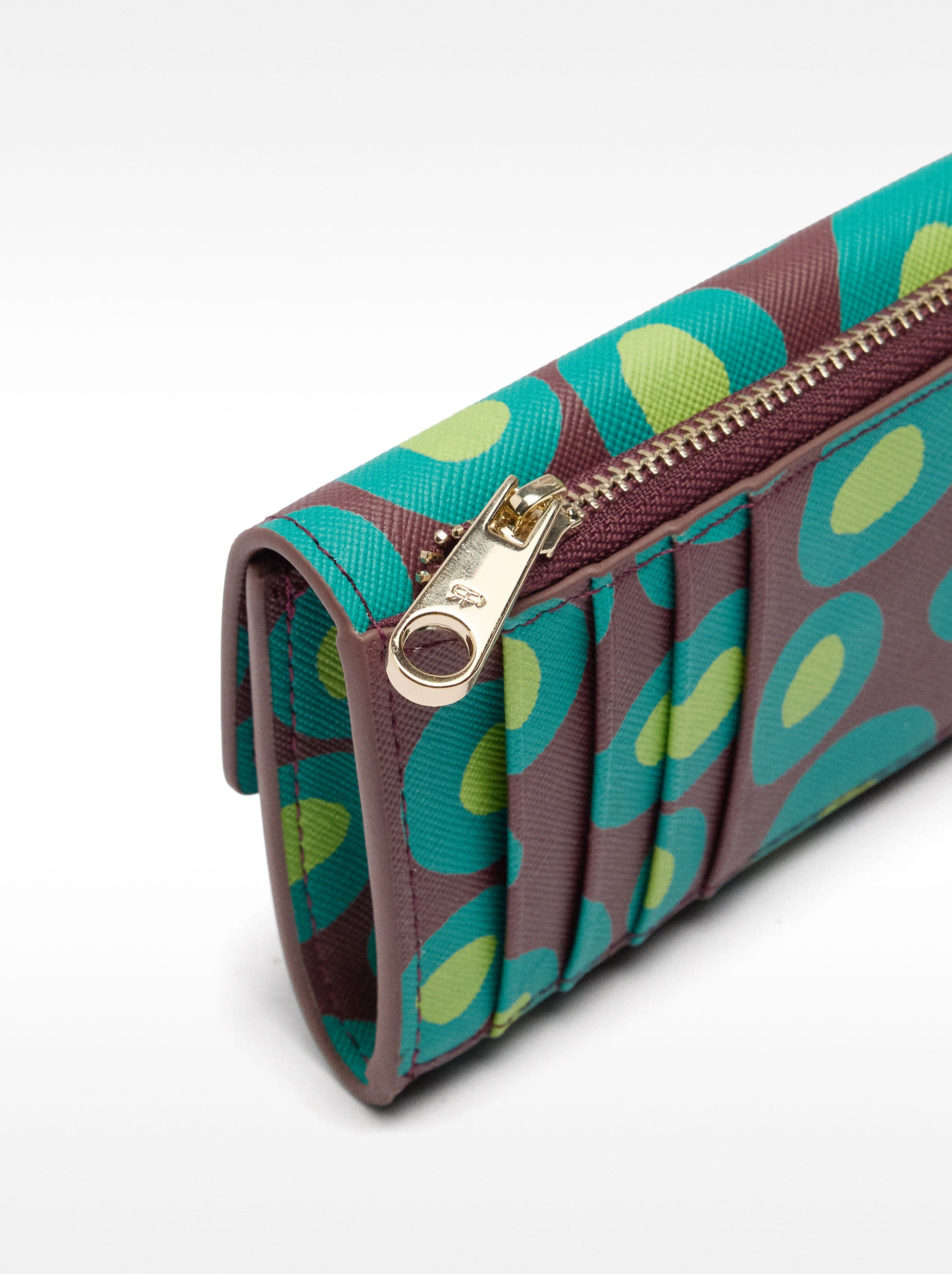 Tarjetero Estampado Con Textura