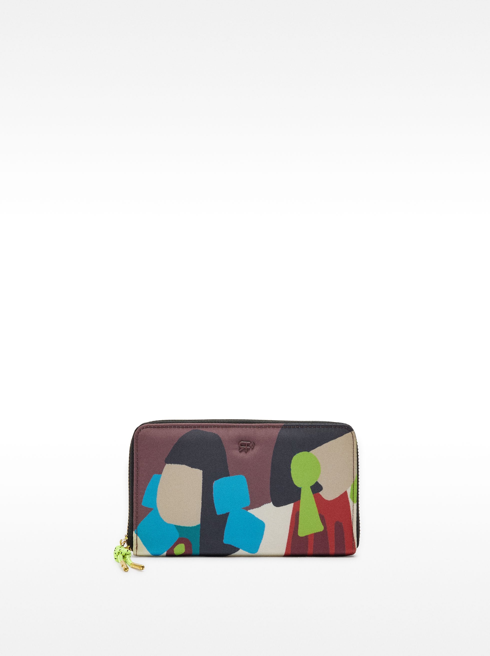 Cartera Estampada De Nylon