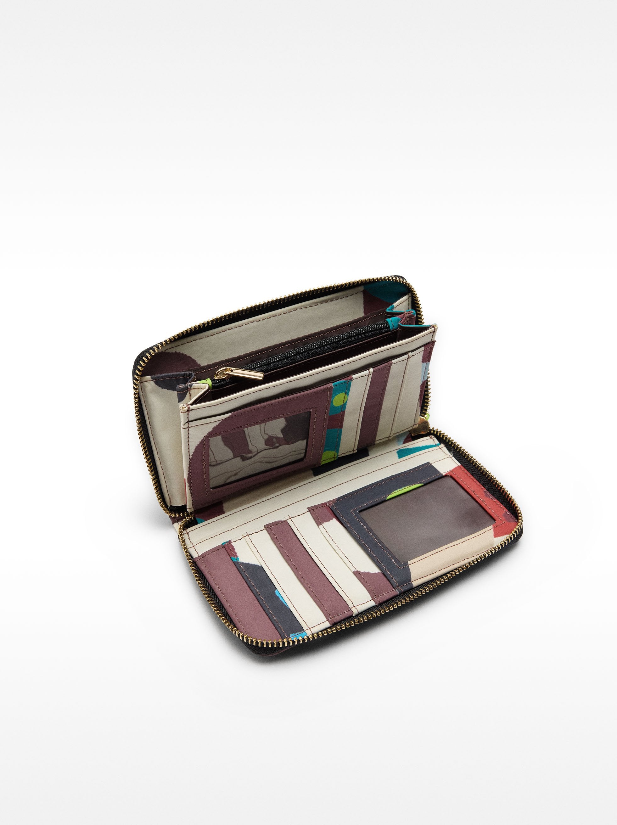 Cartera Estampada De Nylon