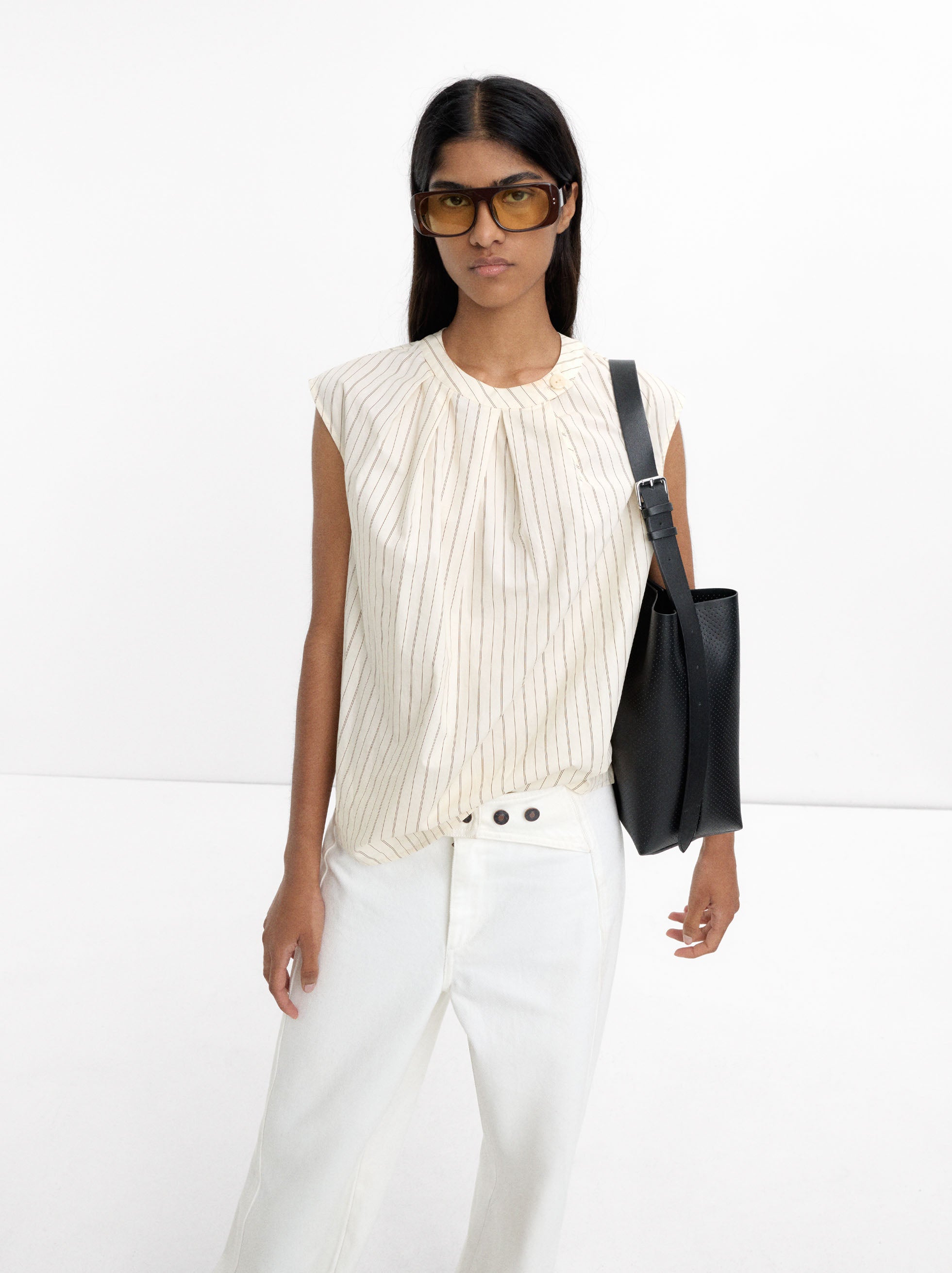 Bolso De Hombro Con Textura