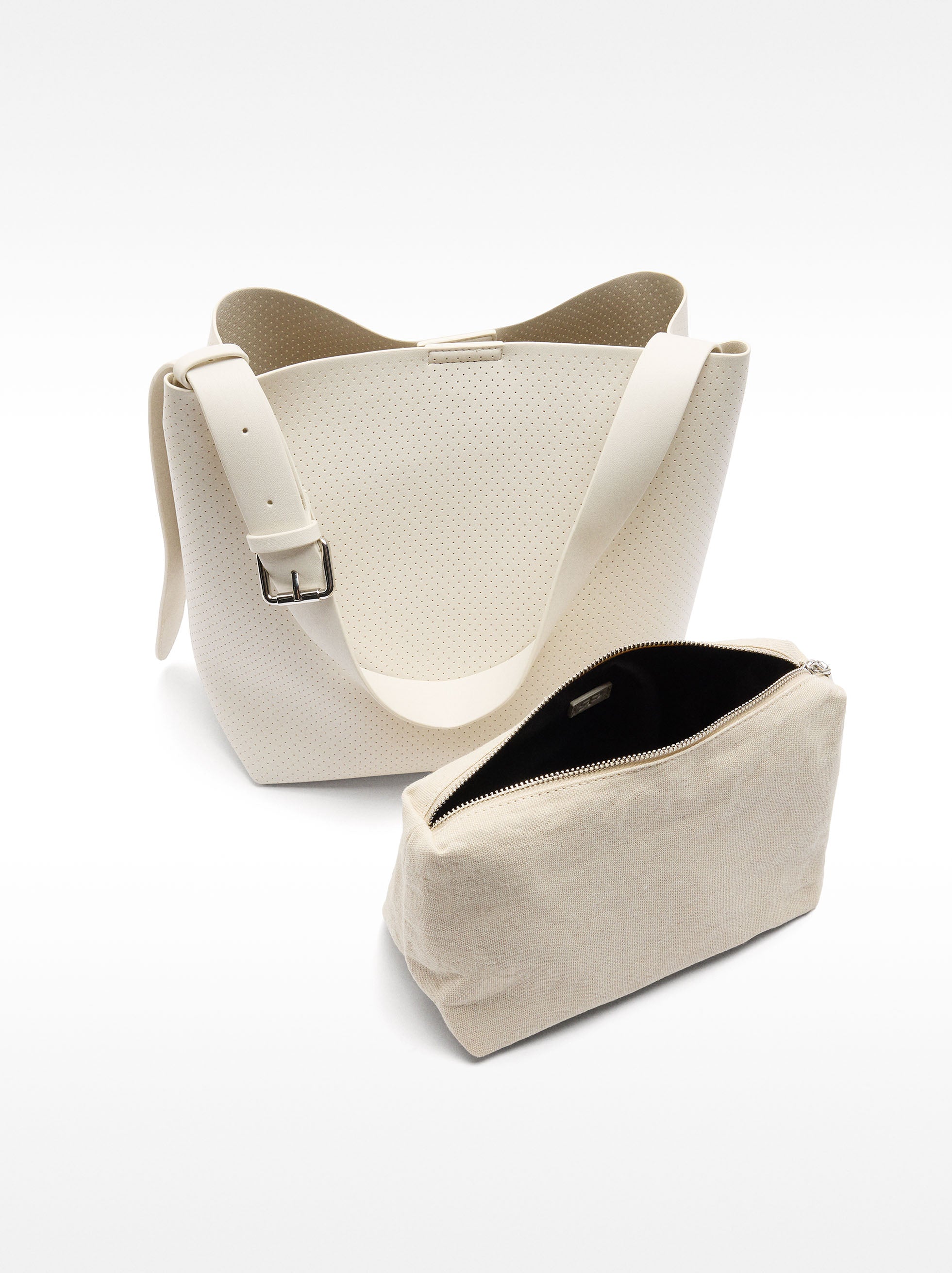 Bolso De Hombro Con Textura