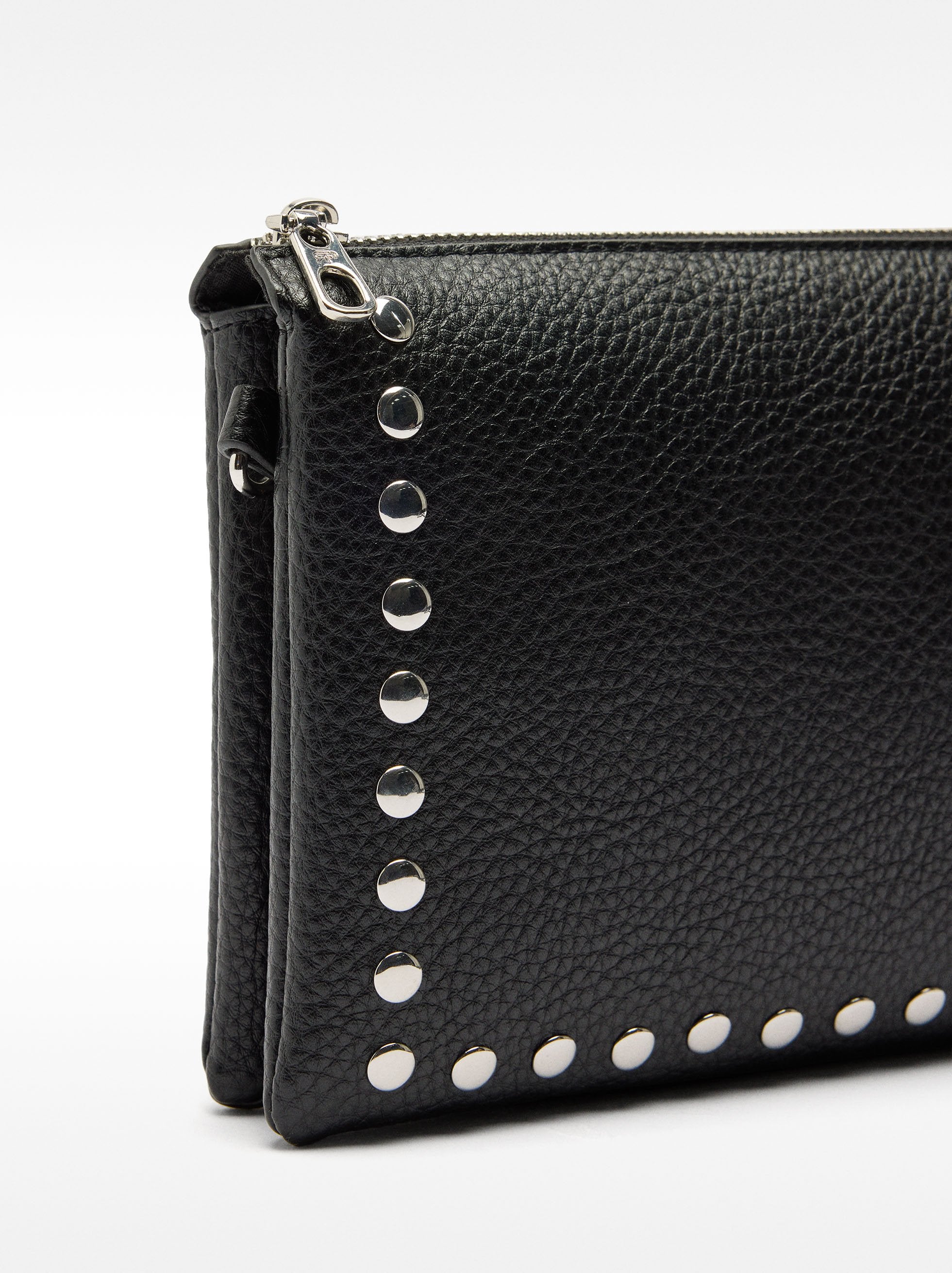 Bolso Bandolera Doble Con Tachuelas