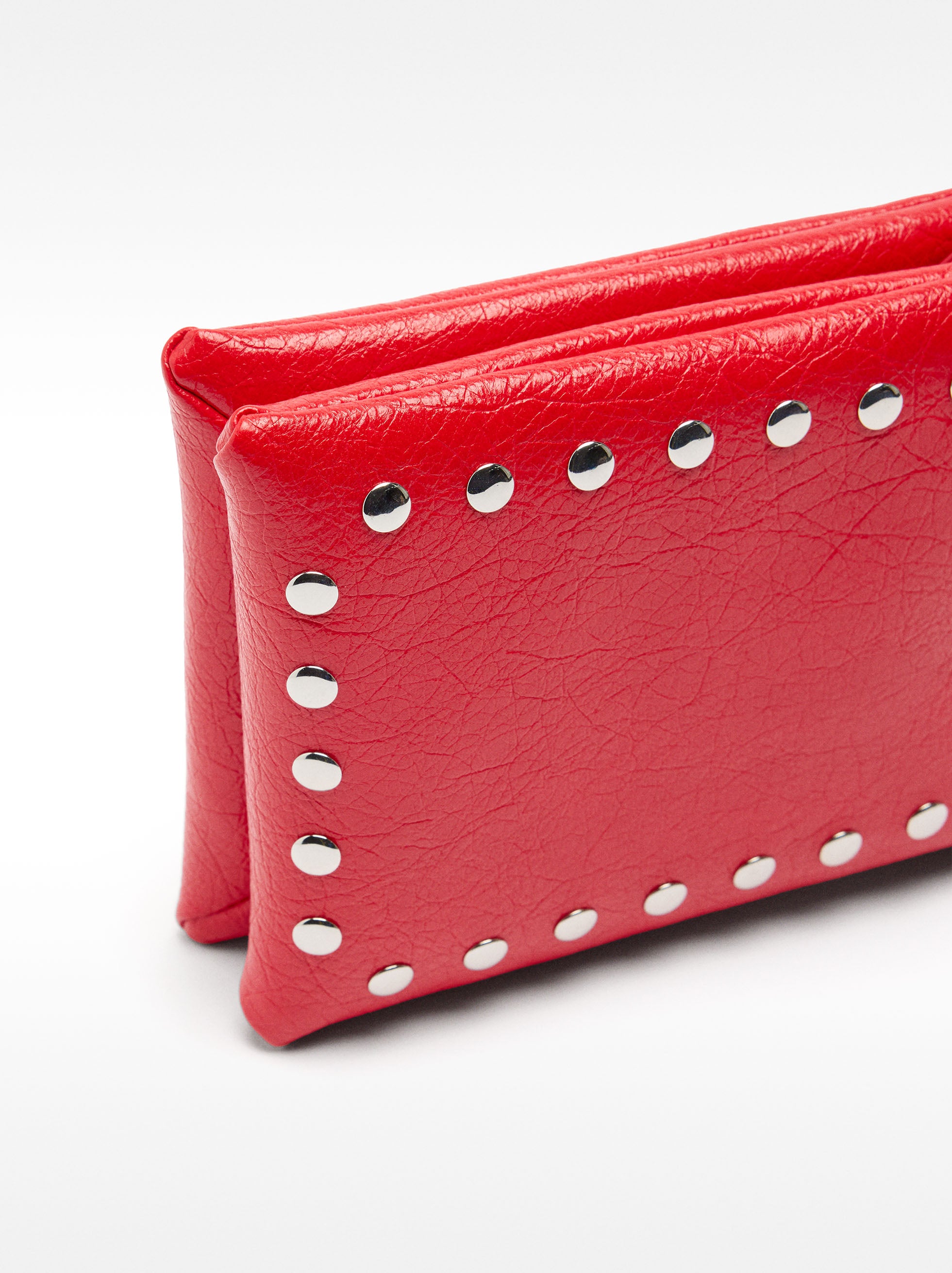 Bolso Bandolera Doble Con Tachuelas