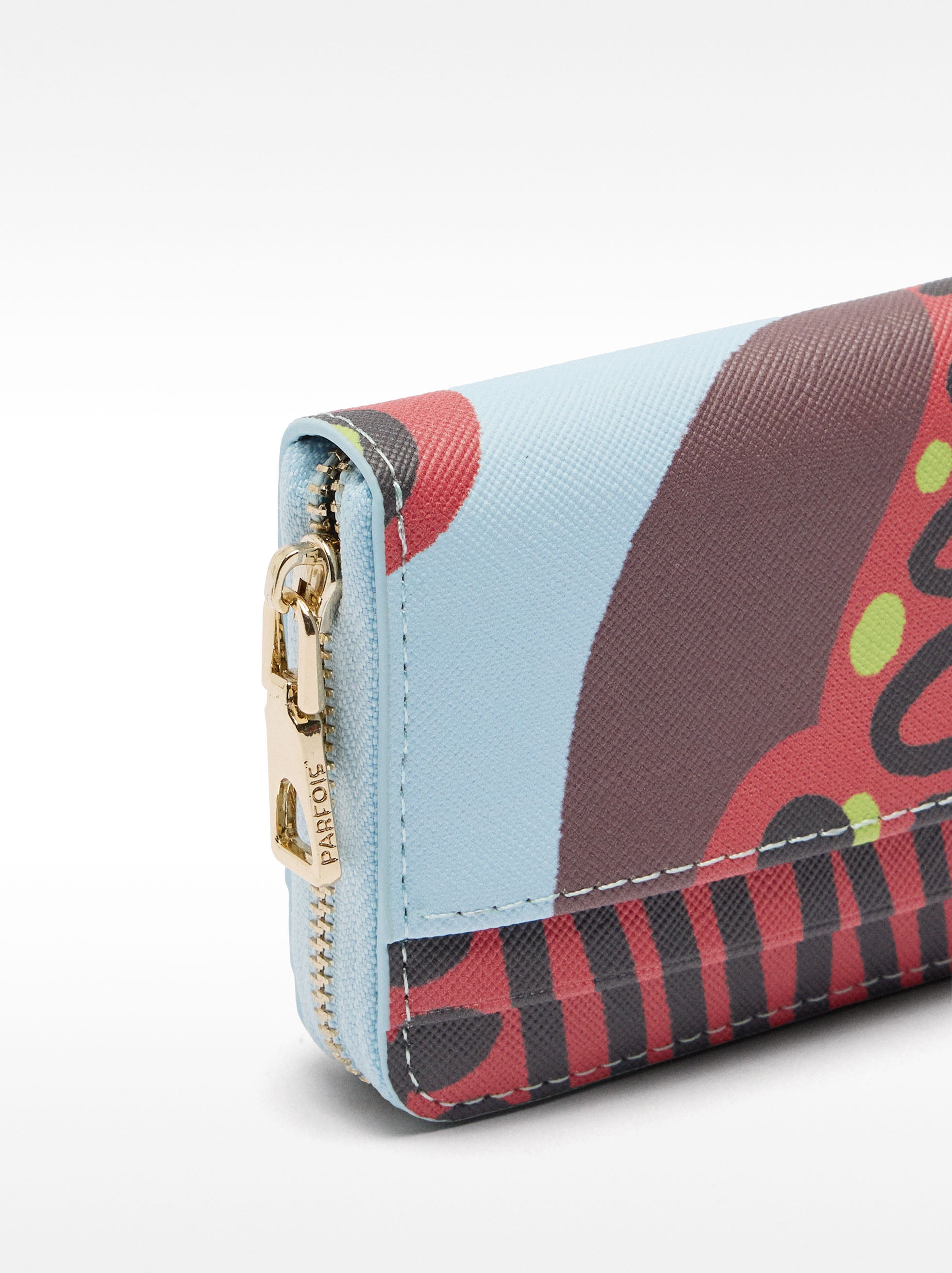 Cartera Estampada Con Textura