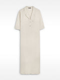 Vestido Camisero Largo 100% Lino