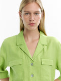 Vestido Camisero Largo 100% Lino