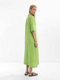 Vestido Camisero Largo 100% Lino