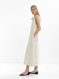 Vestido Midi 100% De Lino