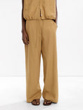 Pantalón Recto Con Lino