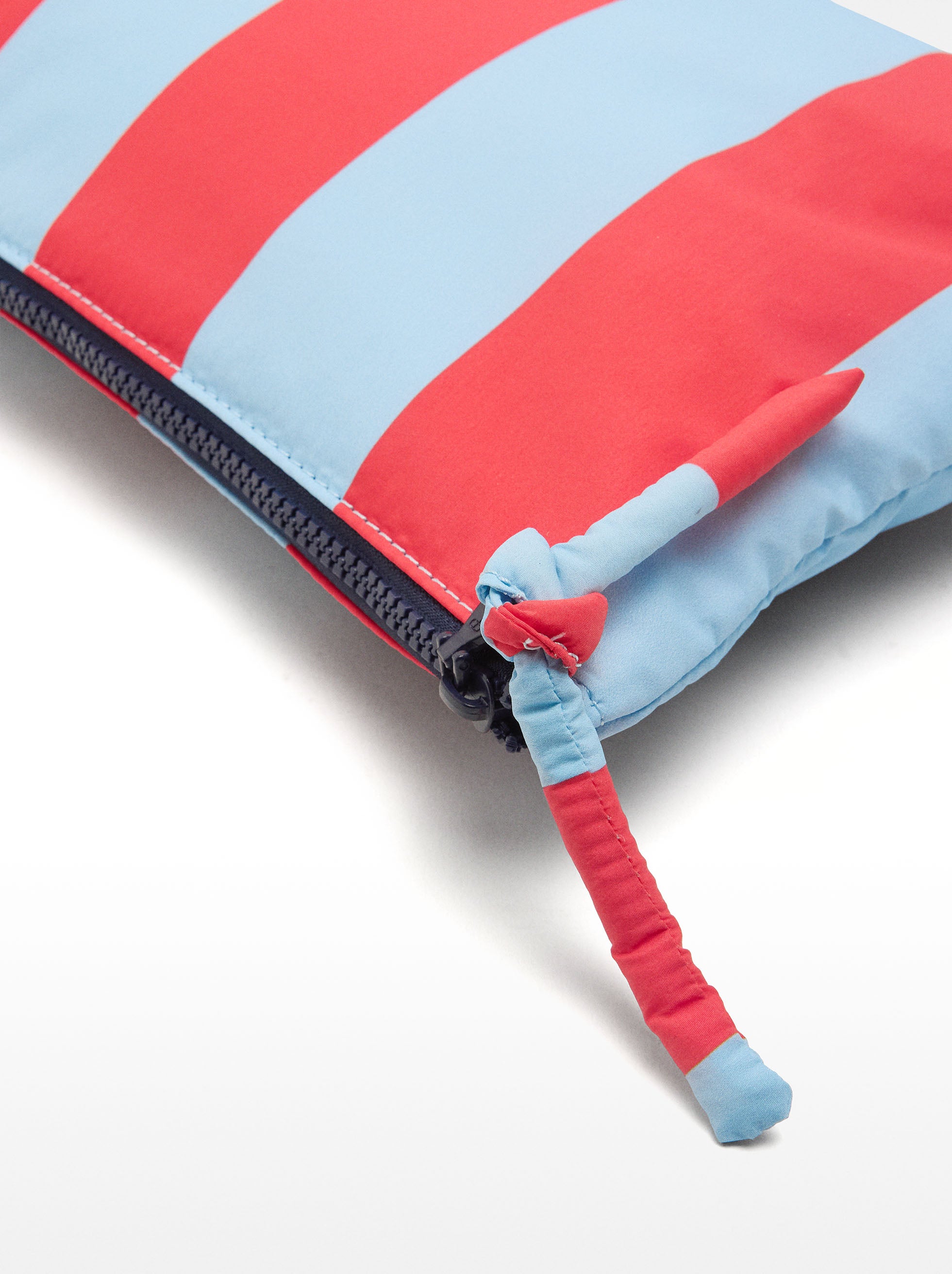 Bolso Para Cosméticos De Nylon A Rayas