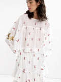 Blusa Con Bordado De 100% Algodón