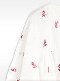 Blusa Con Bordado De 100% Algodón