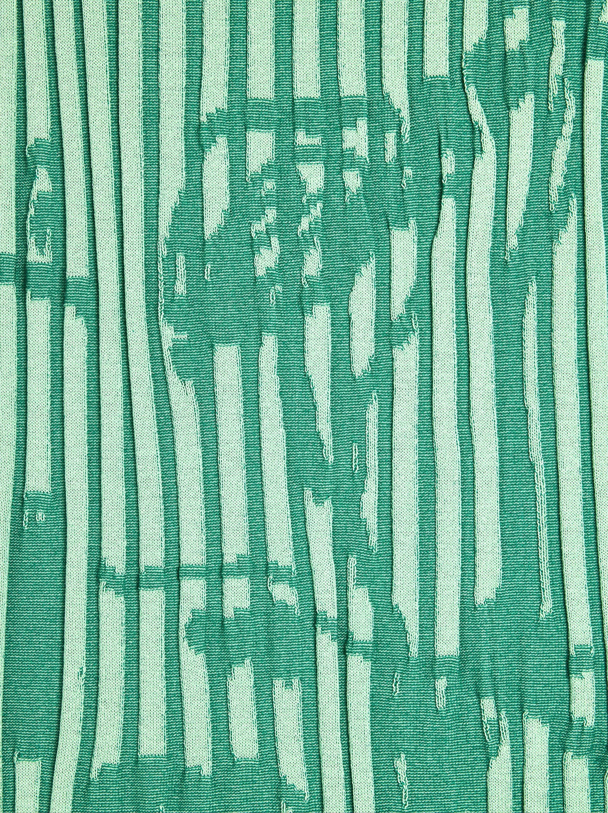 Vestido De Punto A Rayas Con Estampado