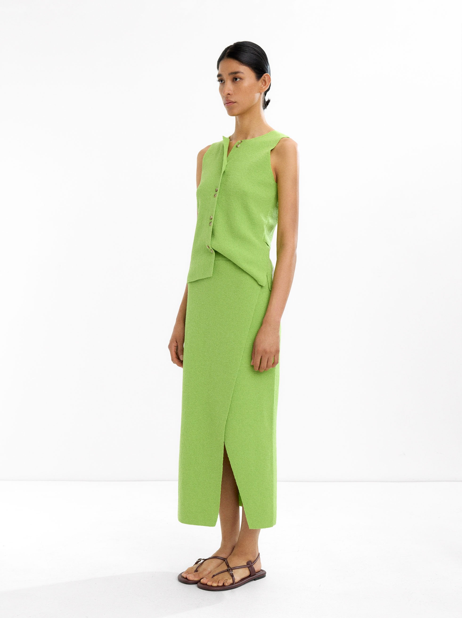 Falda Larga Con Cruzado