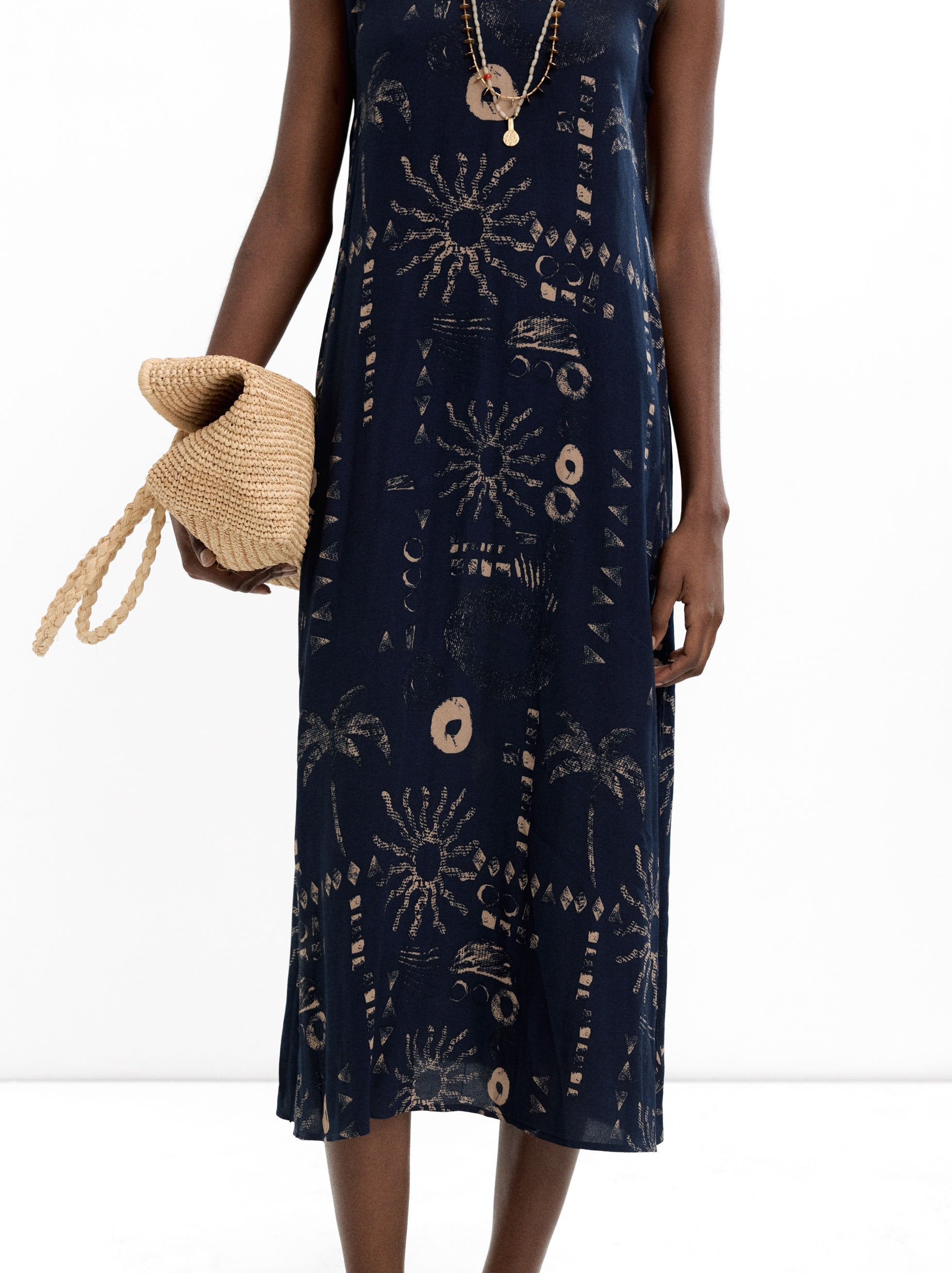 Vestido Midi Estampado