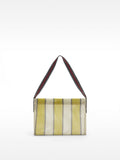 Bolso De Hombro De Rejilla Con Rayas