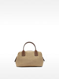 Bolso Tote Efecto Rafia Con Bandolera M