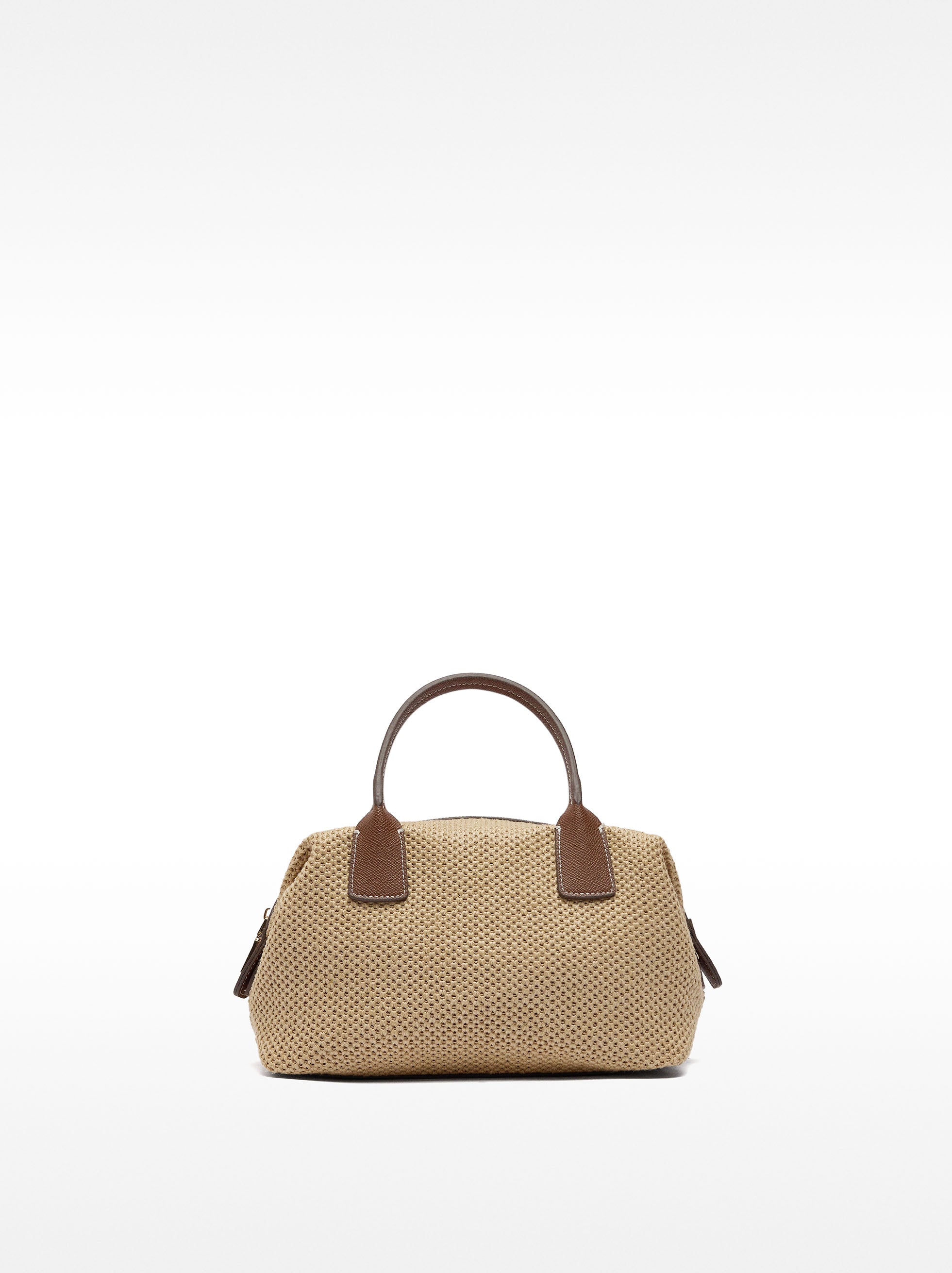 Bolso Tote Efecto Rafia Con Bandolera M
