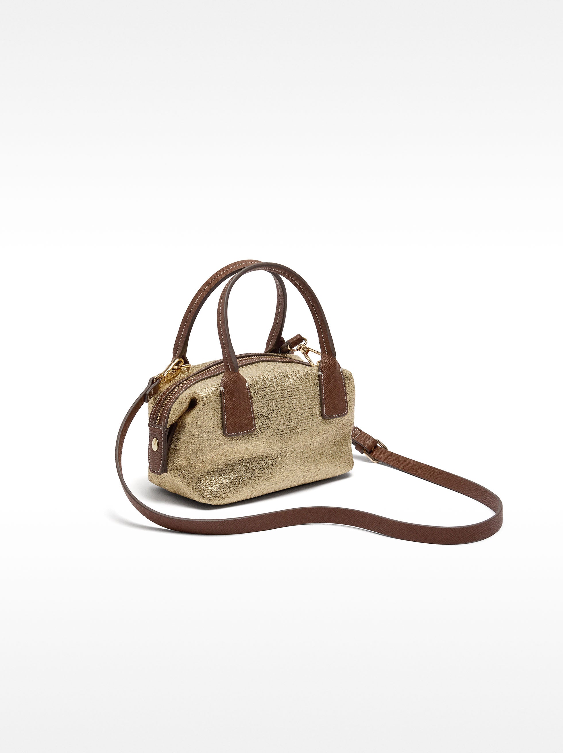 Bolso Tote Efecto Rafia Con Bandolera S
