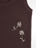 Top Con Flores De Abalorios