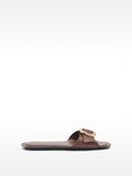 Sandalias Rasas Con Hebilla