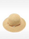 Sombrero Efecto Rafia Con Cinta
