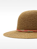 Sombrero Efecto Rafia Con Cinta