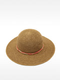 Sombrero Efecto Rafia Con Cinta