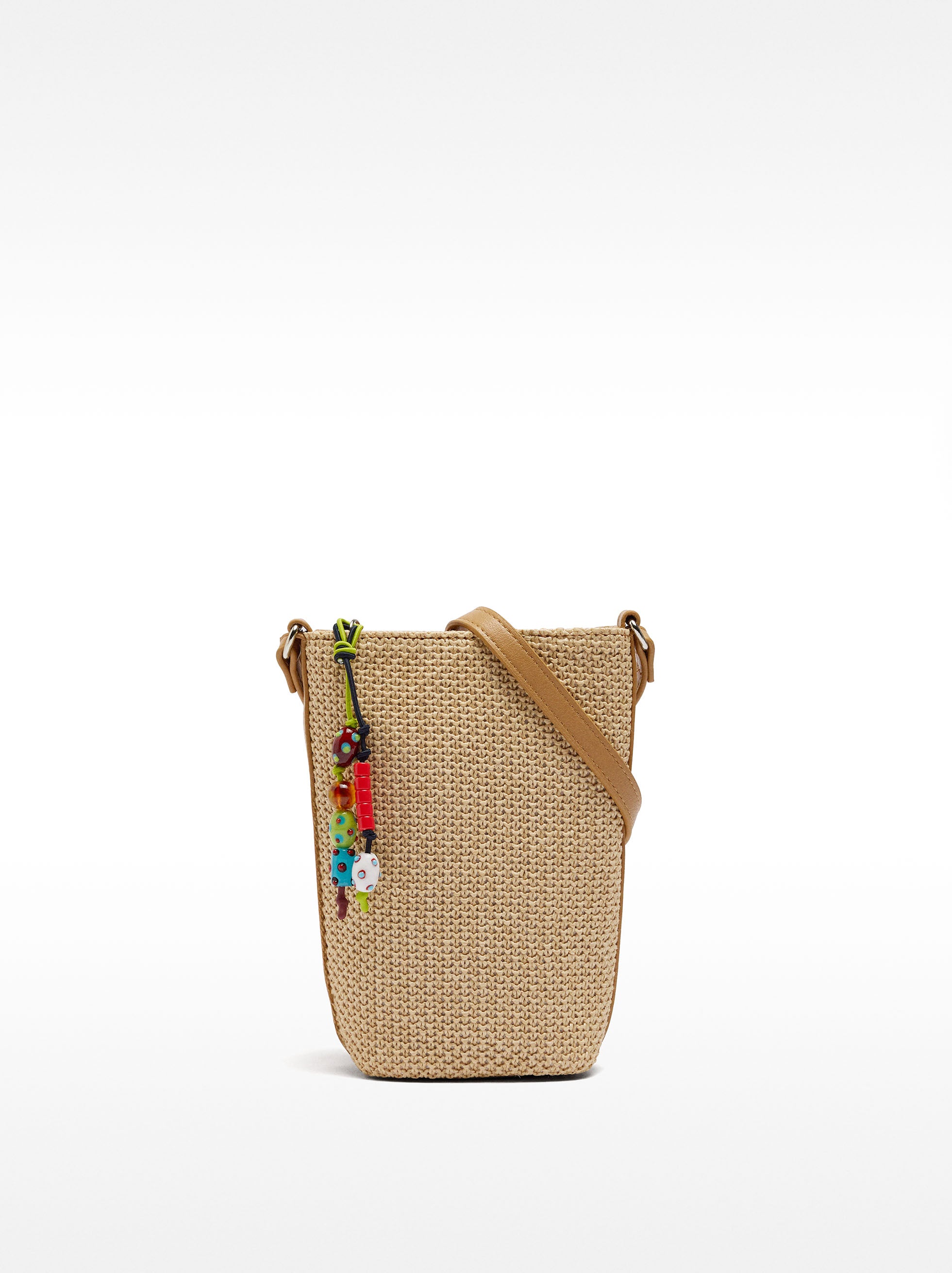 Bolso Para Móvil Efecto Rafia