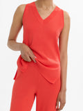 Top De Punto Con Cuello V