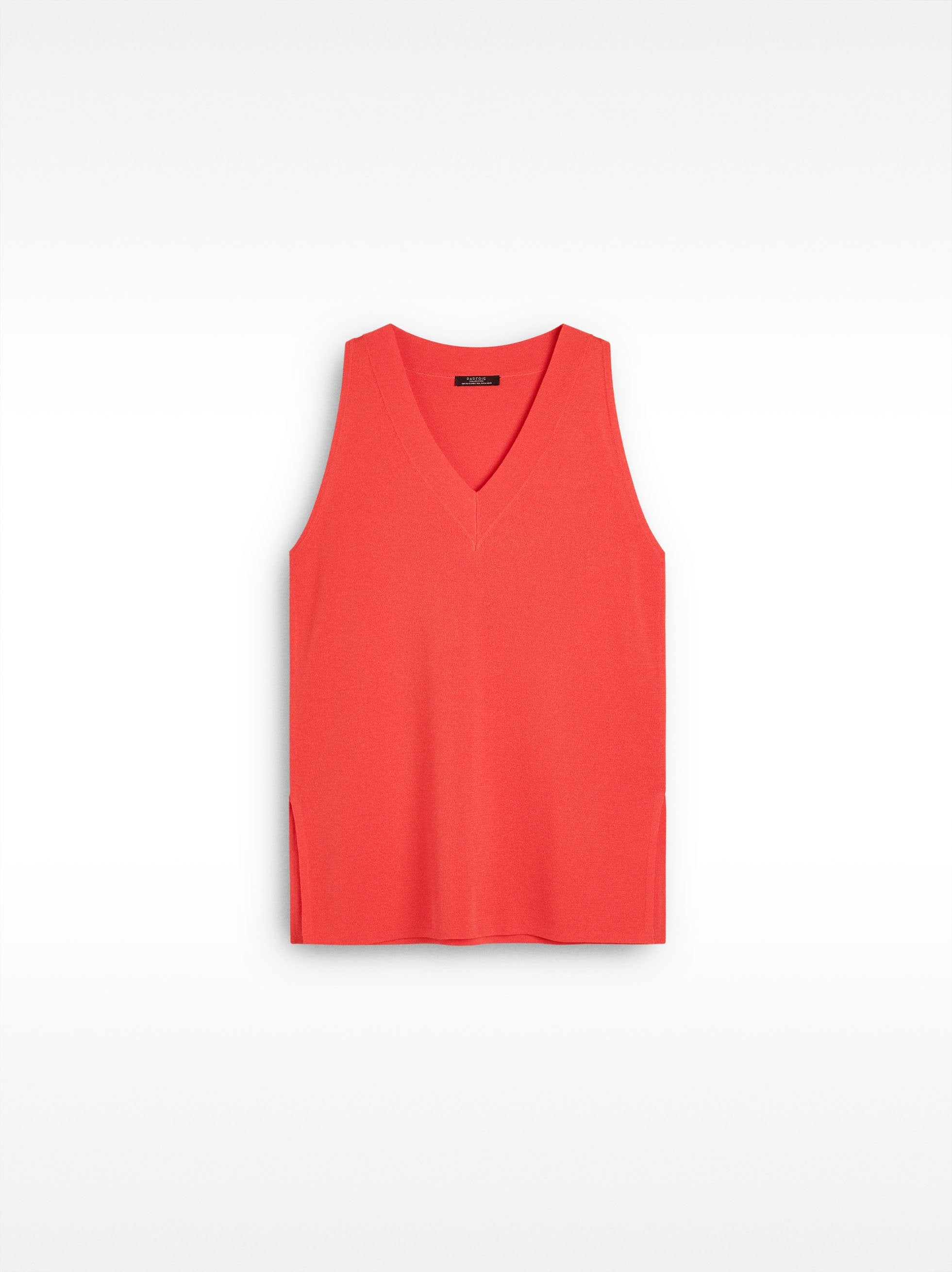 Top De Punto Con Cuello V