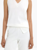 Top De Punto Con Cuello V