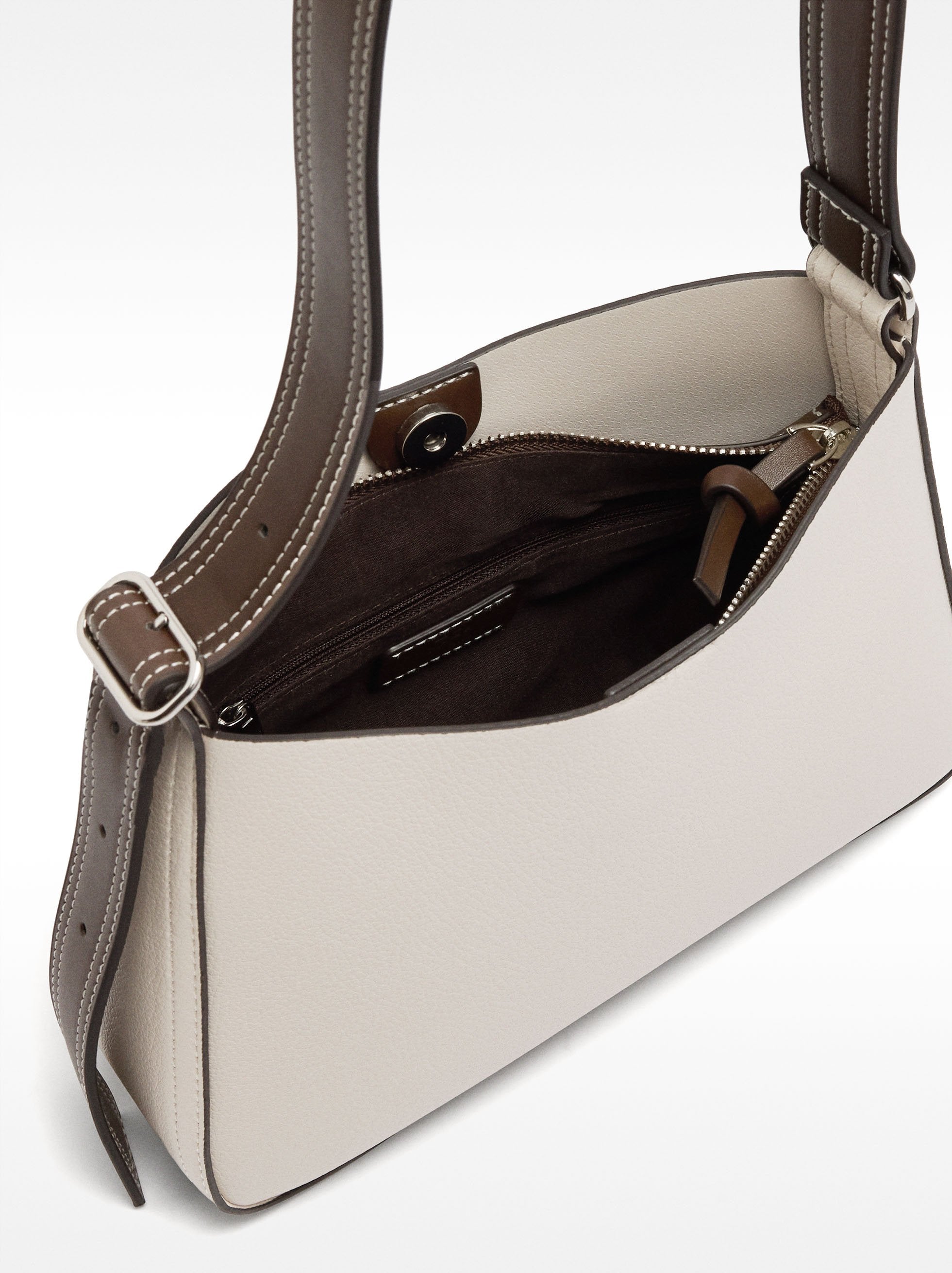 Bolso Bandolera Con Textura