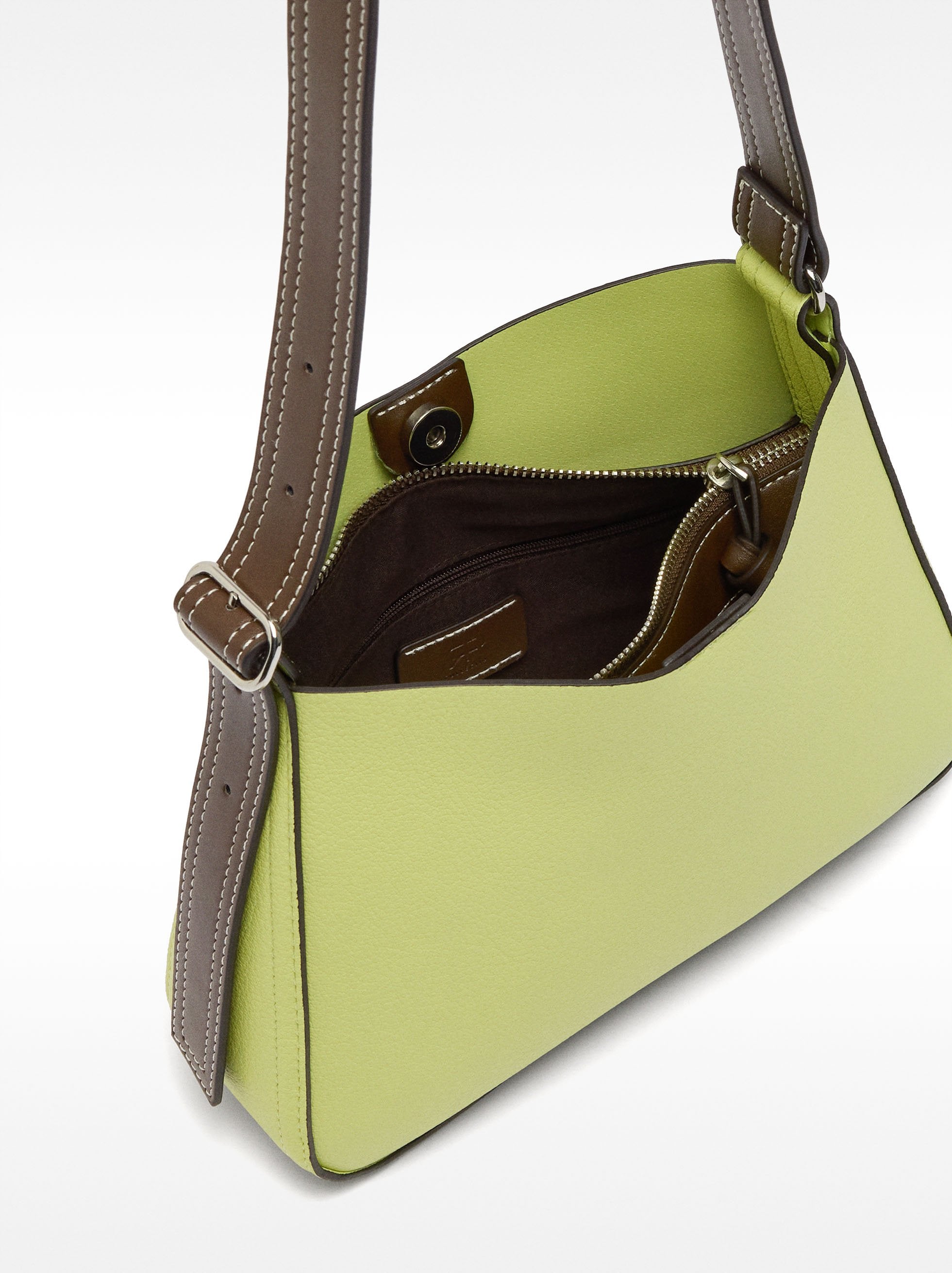Bolso Bandolera Con Textura