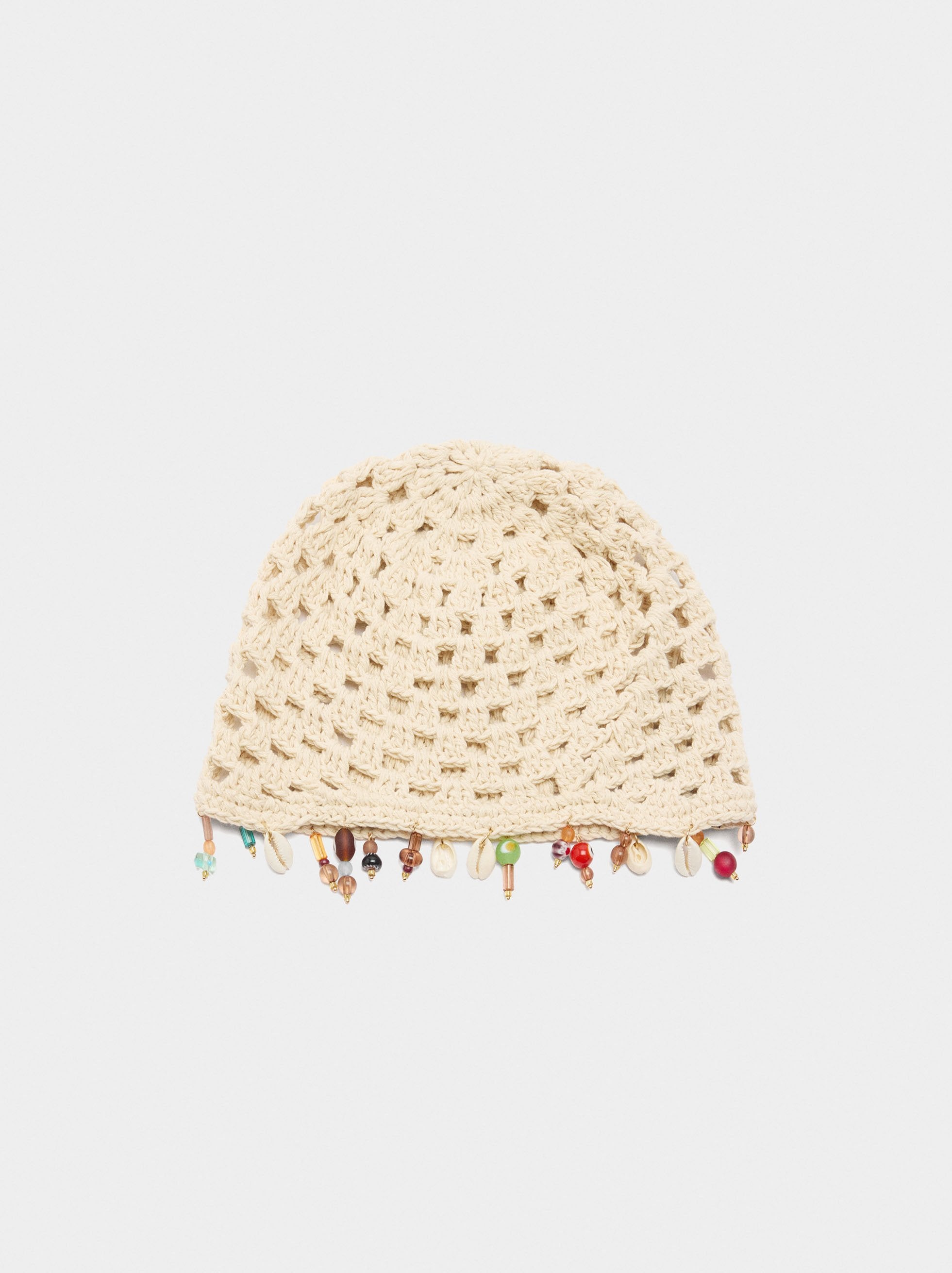 Gorro De Crochet Con Conchas