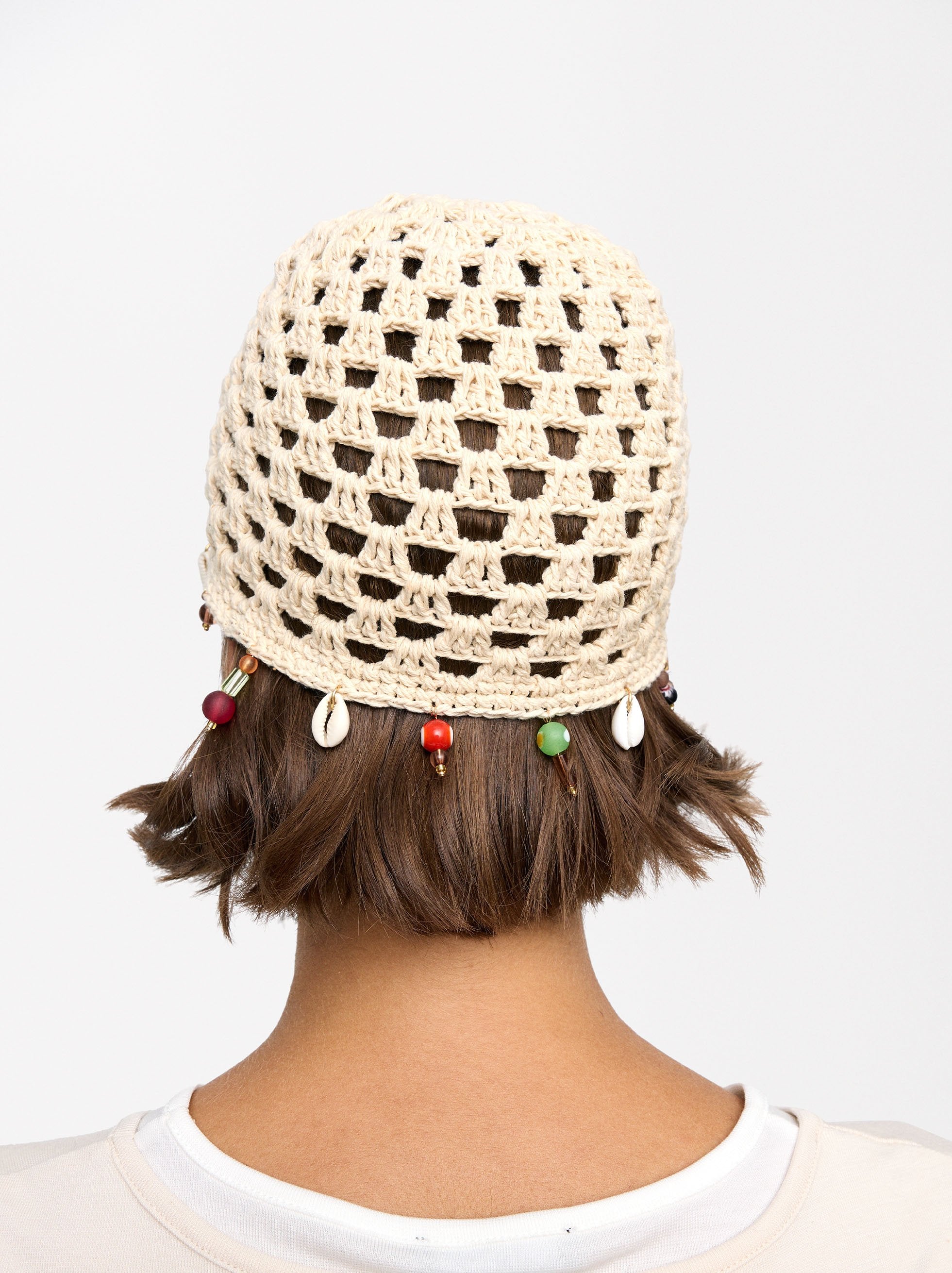 Gorro De Crochet Con Conchas