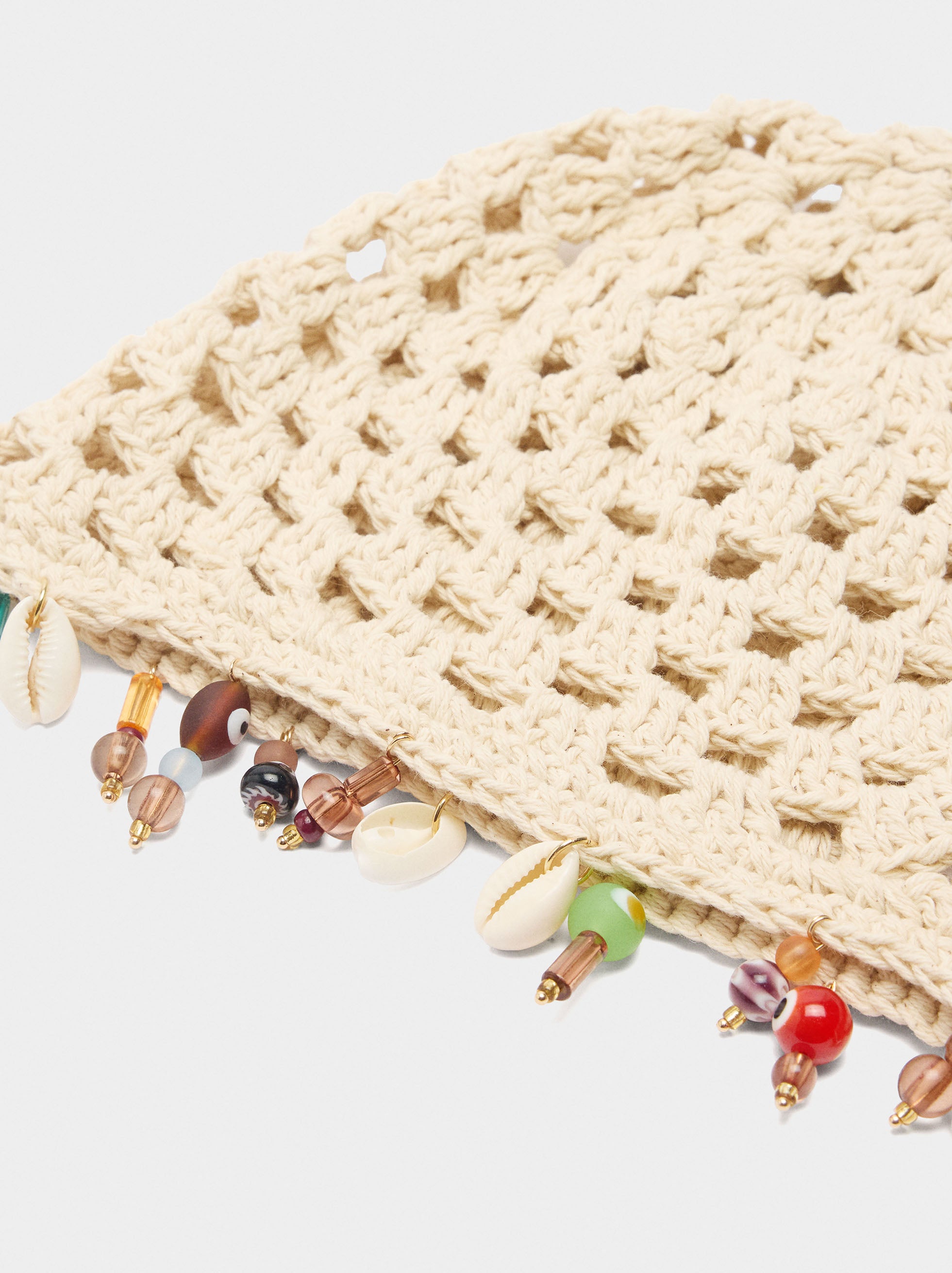 Gorro De Crochet Con Conchas